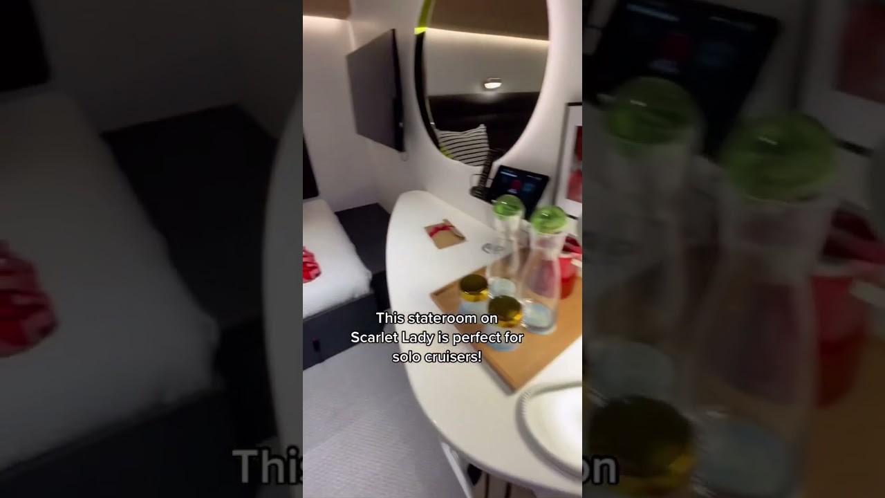 Castle Dreams Travel: Virgin Voyage’s Scarlet Lady Solo Insider Stateroom Tour