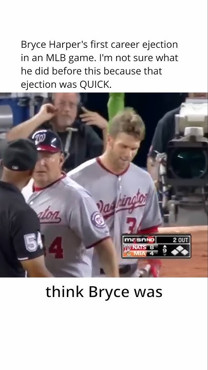 Bryce Harper's First Career Ejection Was Too Quick 🧐 - YouTube