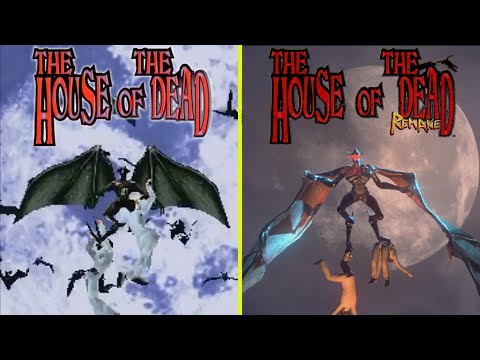 The House of the Dead Remake vs Original Arcade - All Boss Fight Graphics Comparison