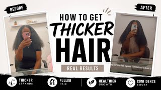 My Secret To THICKER More DENSER Hair 🤫 