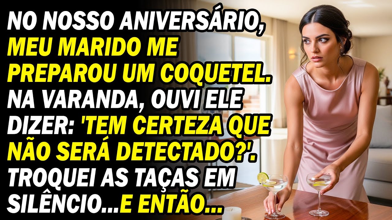 No Nosso Aniversário💍meu Marido Me Fez Um Coquetel🍸troquei Os Copos Com Ele. Algumas Horas Depois...