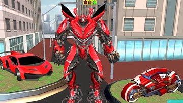 Optimus Prime Multiple Transformation Jet  Robot Car Games Unlocked level 04 05 - Android Gameplay