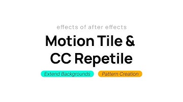 #2 - Motion Tile & CC Repetile | Effects of After Effects | Motion Design Hindi | Mayankwise