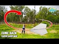 Come Back Paper Plane Easy | Paper Planes | Boomerang Paper Airplane | Returning Paper Airplane