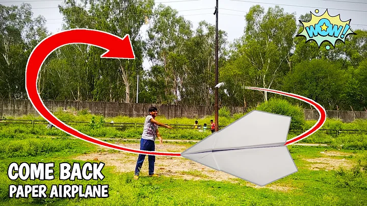 Come Back Paper Plane Easy | Boomerang Paper Airplane | Returning Paper Airplane | Paper Planes