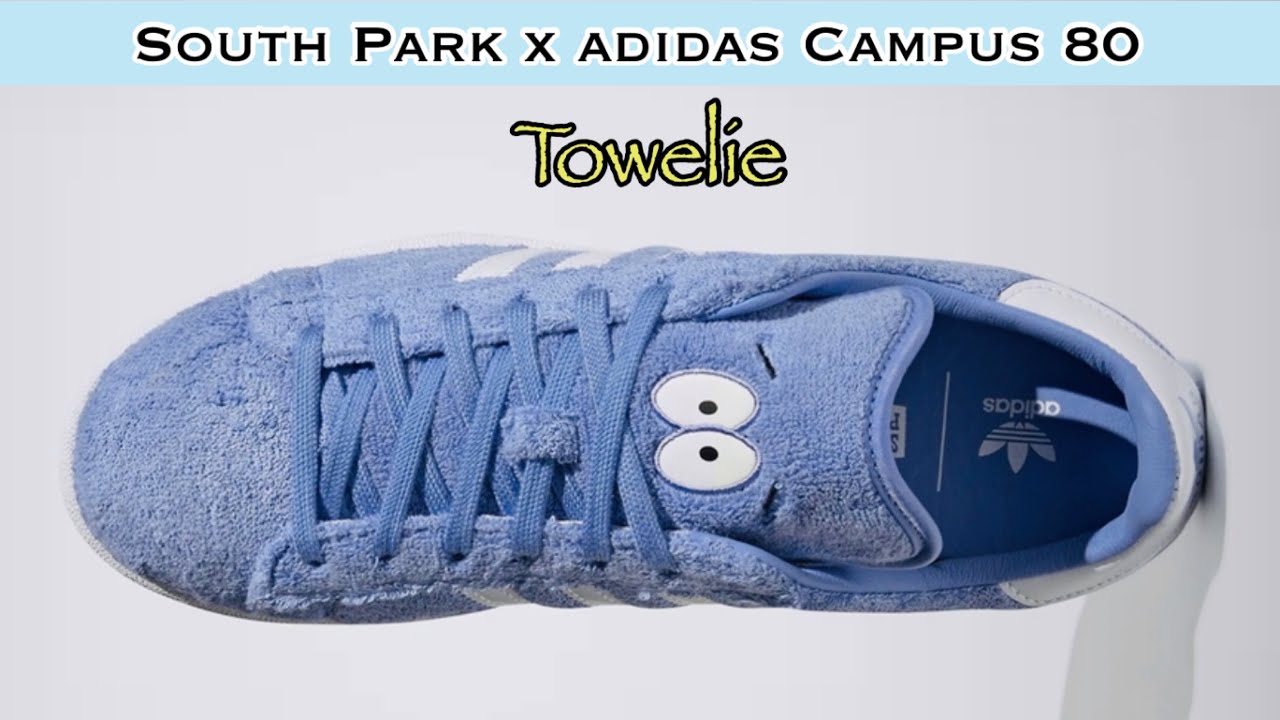 TOWELIE 2021 South Park x adidas Campus 80 DETAILED LOOK - YouTube