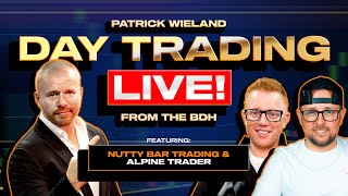 #1 LIVE Day Trading Nasdaq Futures! NuttyBar, AlpineTrader LIVE AT BDH!!!