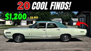 20 Affordable Classic Cars You Can Buy for $1,200 to $8,500!