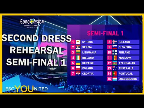 Eurovision 2024: Semi Final 1 - Second Dress Rehearsal Live Stream  DISCUSSION