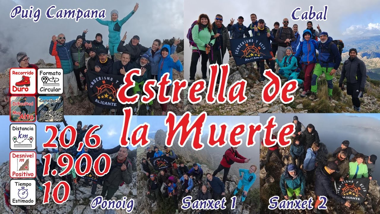 Estrella de la Muerte es una de las rutas más duras de Alicante    