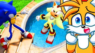 SONIC vs SUPER SONIC 9,543,112 Feet Fall!