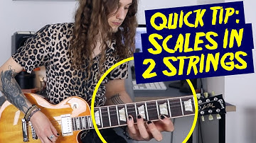 GET THE ROCK/METAL SOUND PLAYING SCALES IN 2 STRINGS - Pete & Vinnie 3-Minute Guitar Tips