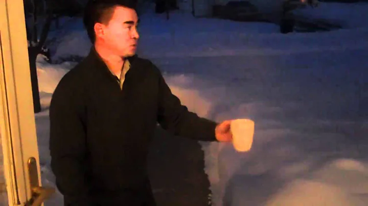 MN COLD EVAPORATES WATER INTO SNOW!