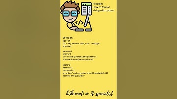 Format String In Python