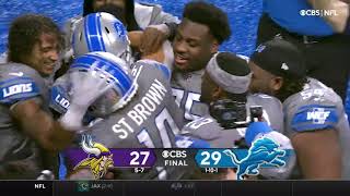 Lions Game Winning Touchdown vs Vikings