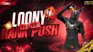 LOONY IS LIVE 😎 BR RANK PUSH GOLD TO MASTER 🎯✅ON LIVE - | #rankpush #csrank #freefireindia #freefire