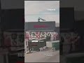 Russian drone EXPLODES outside woman's apartment during video call #shorts