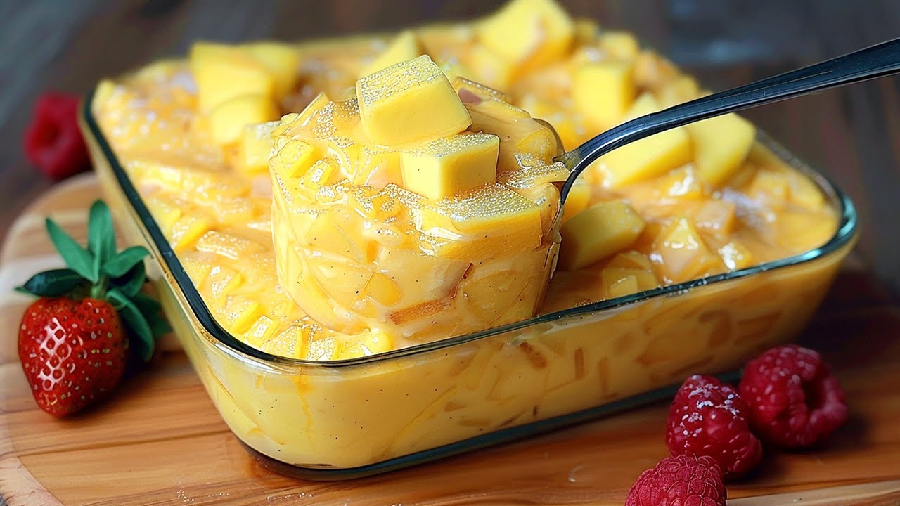 Delicioso Postre de Piña sin horno - Solo 4 Ingredientes 🍍