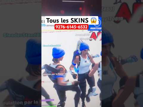 TOUS les SKINS de Fortnite dans cette MAP 😱 #fortnite #shorts