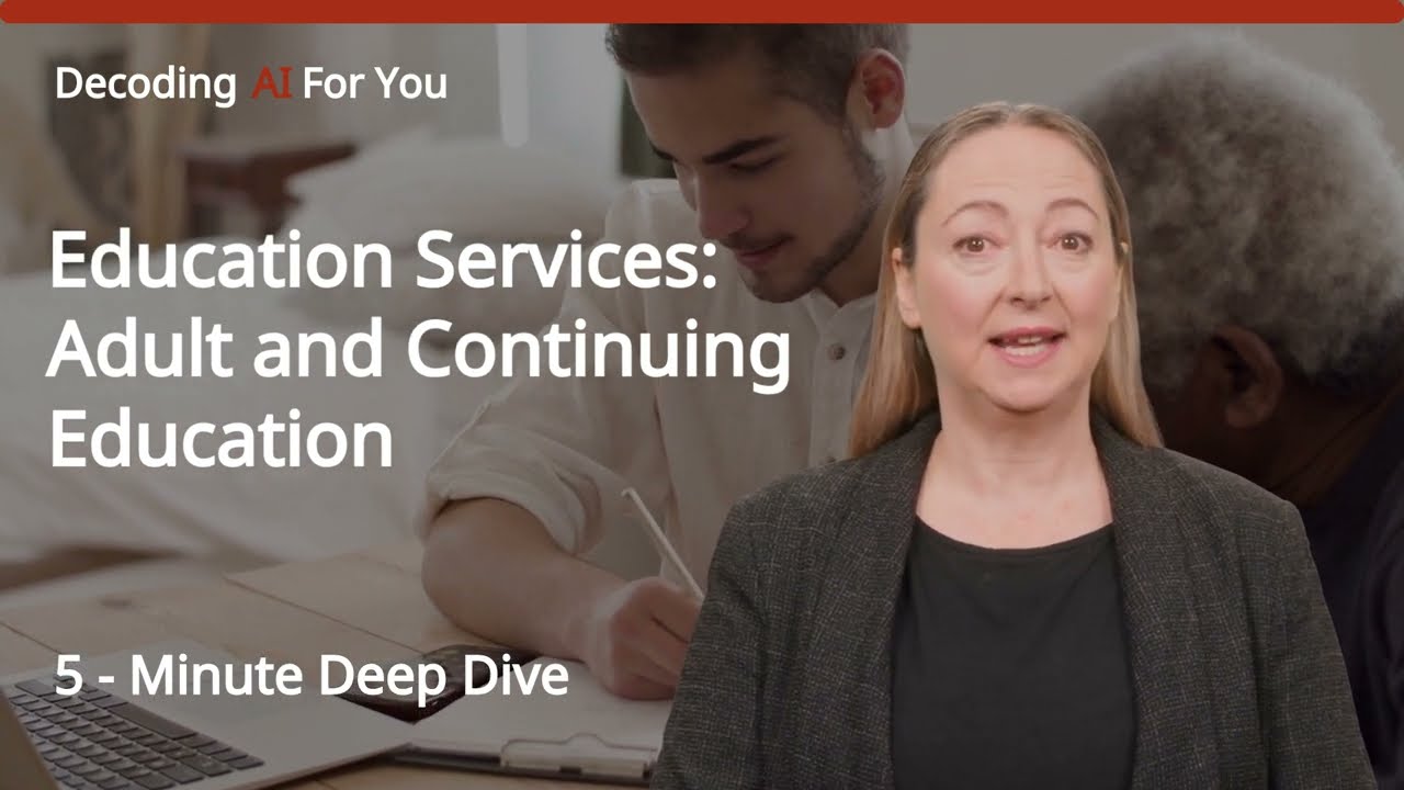 Generative AI in Education Services: Adult and Continuing Education