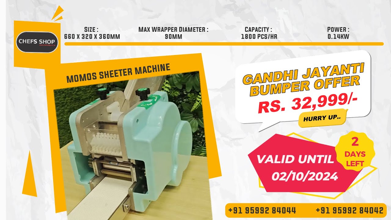 OFFER IS GOING OFF | 2 DAYS LEFT | MOMOS SHEETER AT RS. 32,999/- | VALID UNTIL 02/10/2024 | HURRY !