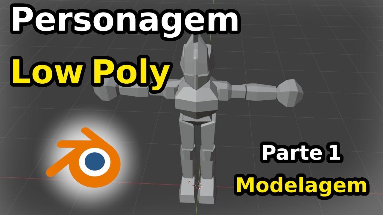 Personagem 3D Low-Poly no Blender 5 - Parte 1 Modelagem - YouTube