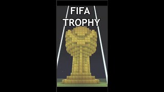How to make an easy FIFA World Cup trophy in Minecraft! #fifaworldcup #fifaworldcup2022