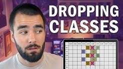 Class Schedule Advice: Dropping a Course - College Info Geek 