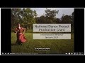 National Dance Project Production Grant 2021 Informational Webinar
