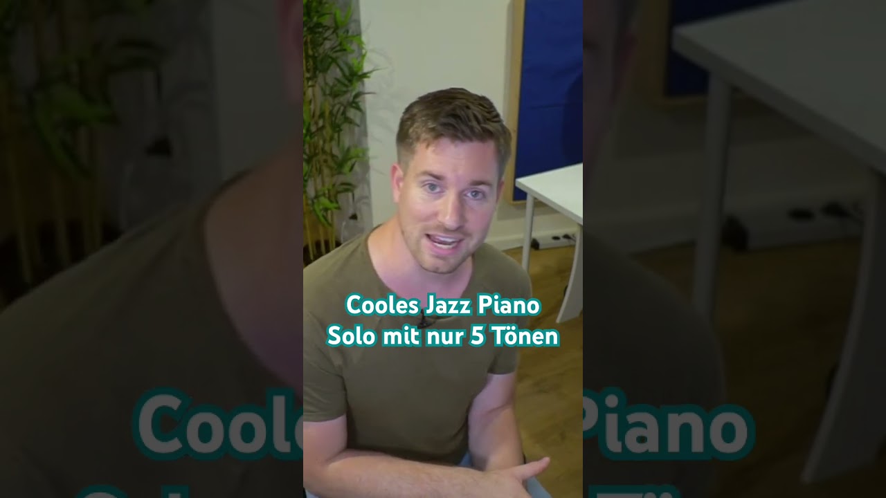 Cooles Jazz Piano Solo mit nur 5 Tönen 