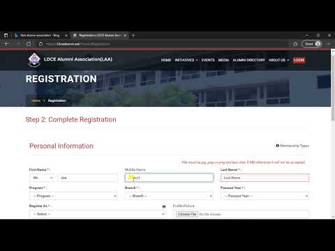 How to register yourself on website of LDCE Alumni Association | Registration process on LAA portal