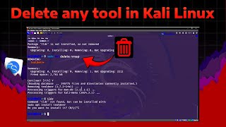 How to delete any Package/Tool in Kali Linux