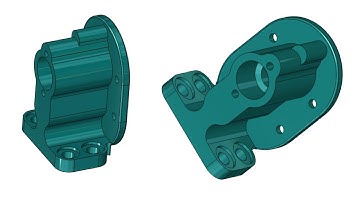 Gear Pump Body making in solidworks