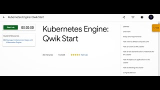Google Cloud Ready Facilitator Program | Google Cloud Essentials | Kubernetes Engine- Qwik Start Lab