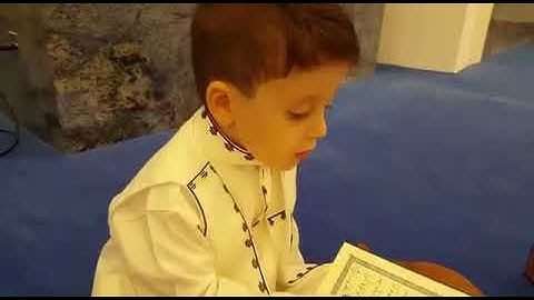 القارئ الشبل أنس محمد ربيع الحافي أصغر مرتل 4 سنوات سورة الطور