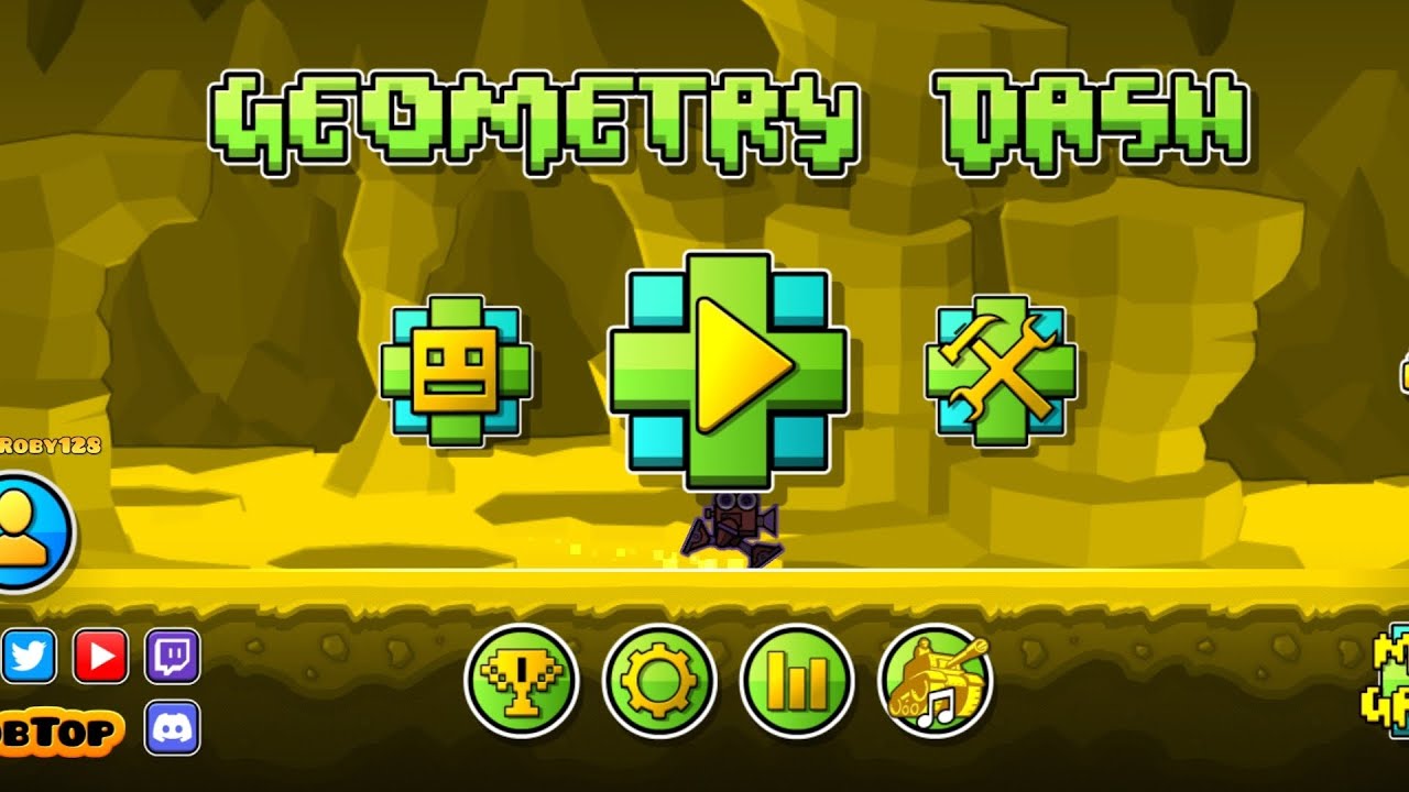 I played geometry dash - YouTube