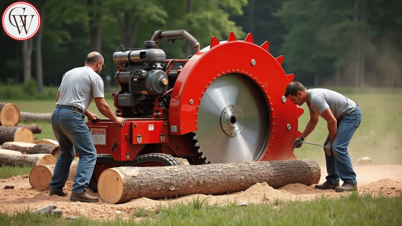 Fastest Automatic Firewood Processing Machine | Homemade Modern Wood ...