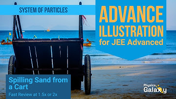 Advance Illustrations – Spilling Sand from a Cart | System of Particles #16 for JEE Advanced