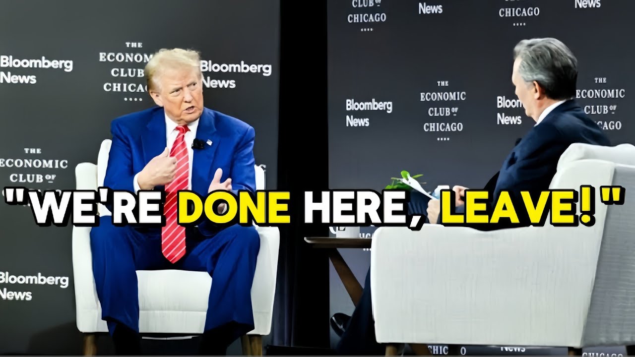 Donald Trump KICKED OFF Bloomberg News After Heated Clash With John Micklethwait