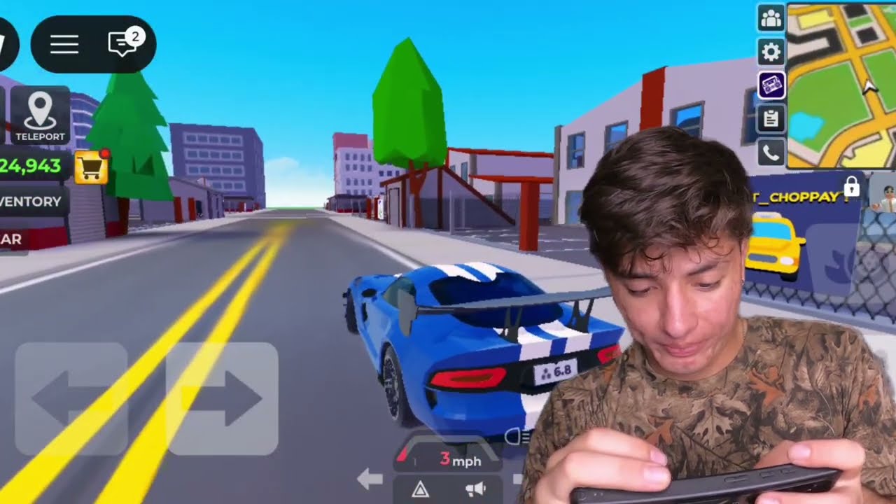 В игре Taxi Boss я превратил Dodge Viper в такси.