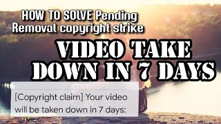 PENDING REMOVAL COPYRIGHT STRICK, YOUR VIDEO WILL BE TAKEN DOWN IN 7 DAYS