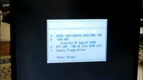 Start IBM Thinkpad T42 van USB-stick