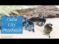 Calla Lily Pendants-Springtime Polymer Clay Jewelry Tutorial