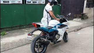 CF Moto 300SR 2022 with Yoshimura full system exhaust sound check