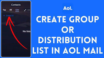 How to Create Group or Distribution List in AOL Mail? (2024)