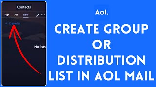 how to create group or distribution list in aol mail? (2024)