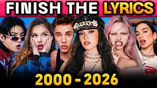 FINISH THE LYRICS Viral TikTok Songs 2000 to 2026 🎧