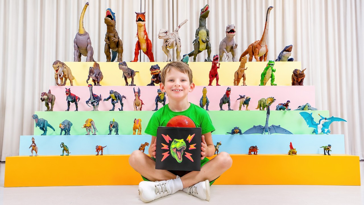 50匹の恐竜とかくれんぼ大冒険！ 🦖🔍✨