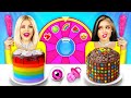 Rich VS Broke Cake Decorating Challenge!  Cooking Sweet 24 Hour & Extreme Mystery Wheel