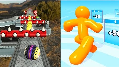 Sky Rolling Ball3D vs Tall Man Run,All Levels Gameplay Android,Walkthrough Mobile Game New Update